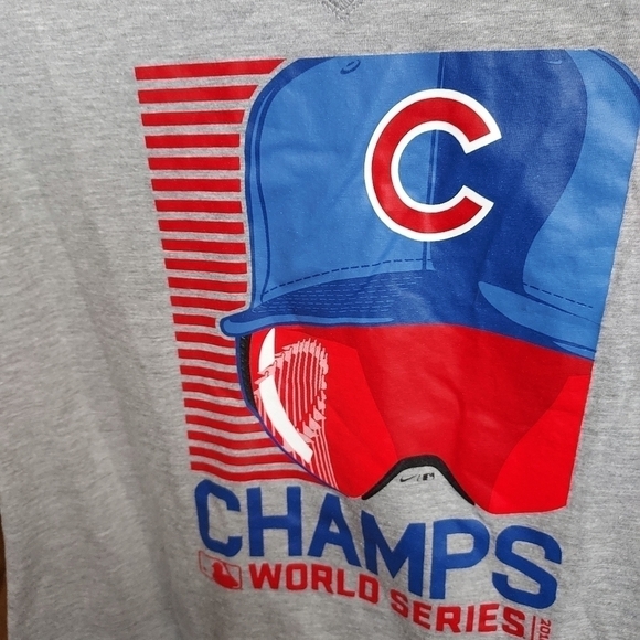 Nike Tee Chicago Champs 2016 World Series women's large tapered fit - Picture 7 of 13